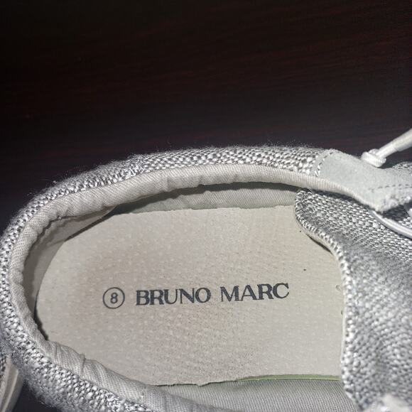 Bruno Marc Men's Slip On Loafers 8M Lightweight Shoes Elastic Laces Casual Gray - Picture 7 of 11